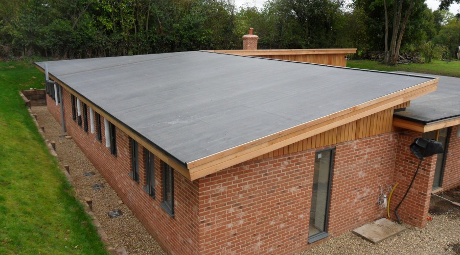 Flat Roof on Garage Extension