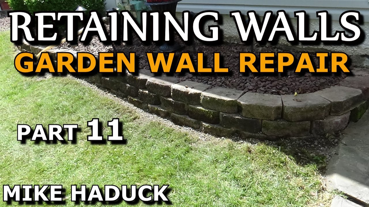 Stone Garden Wall Repair