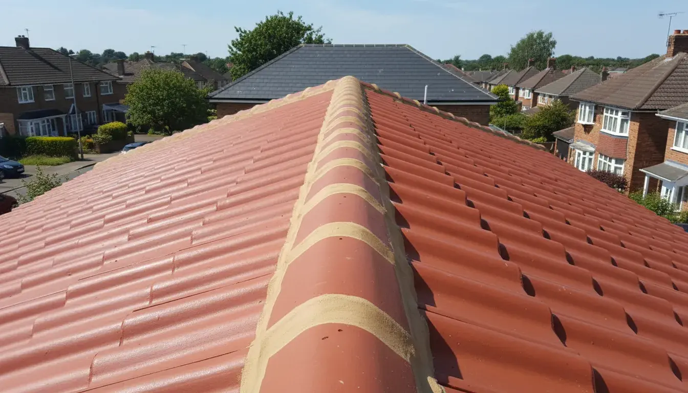Ridge Tile Installation